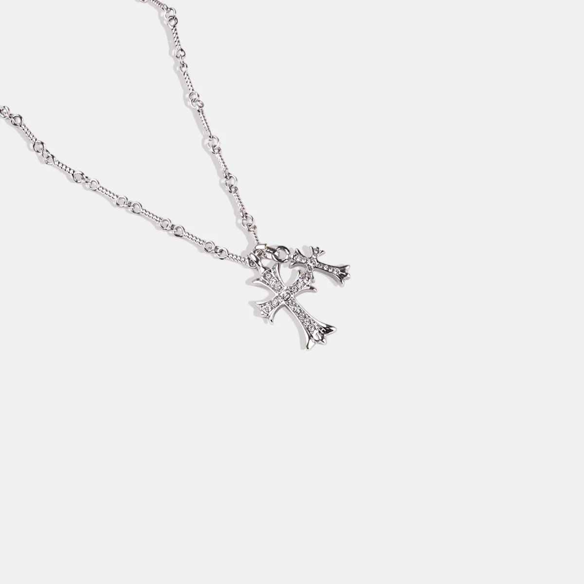 Double Cross Pendant Necklace - Image 26
