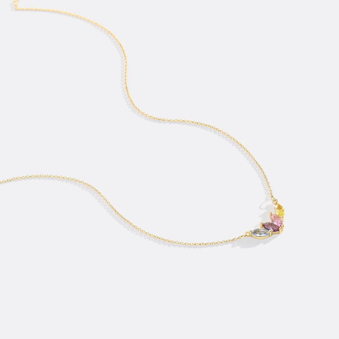 Elegant Family Birthstone Necklace - Image 11