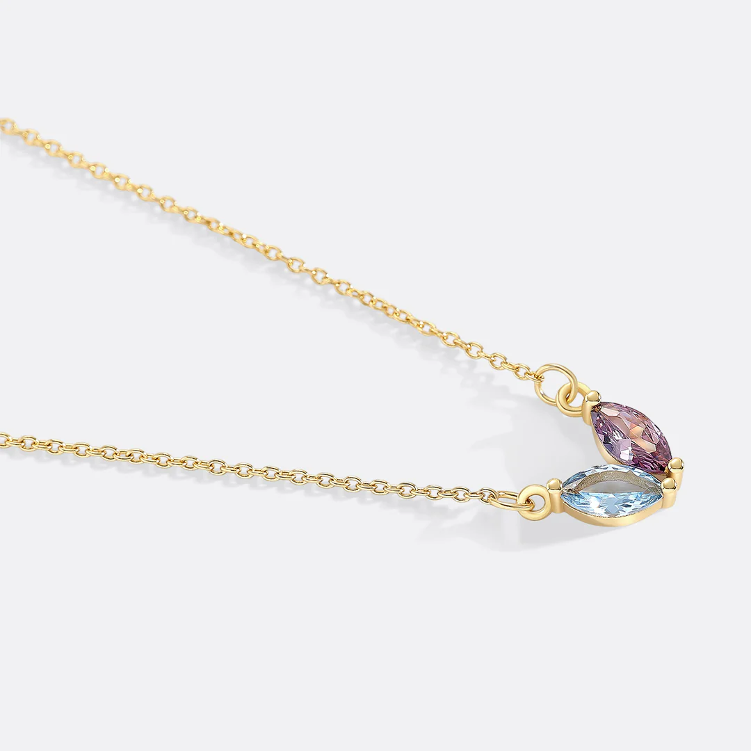 Elegant Family Birthstone Necklace - Image 14