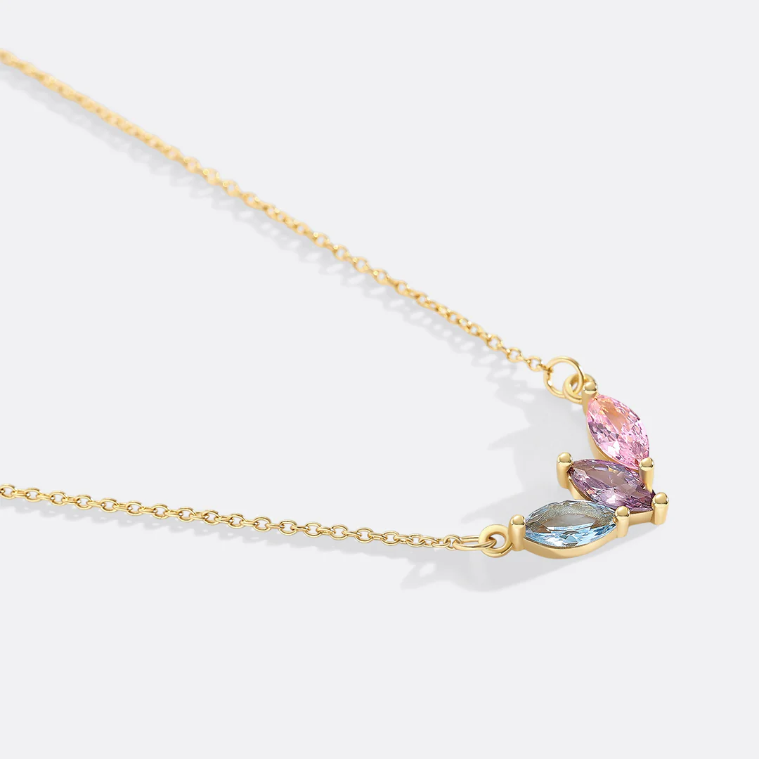 Elegant Family Birthstone Necklace - Image 15