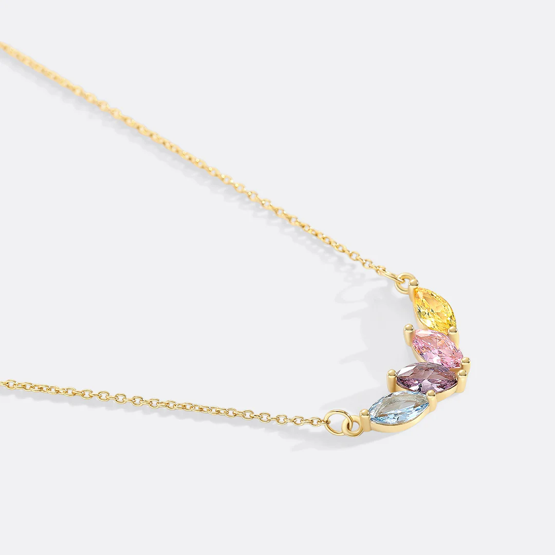 Elegant Family Birthstone Necklace - Image 16