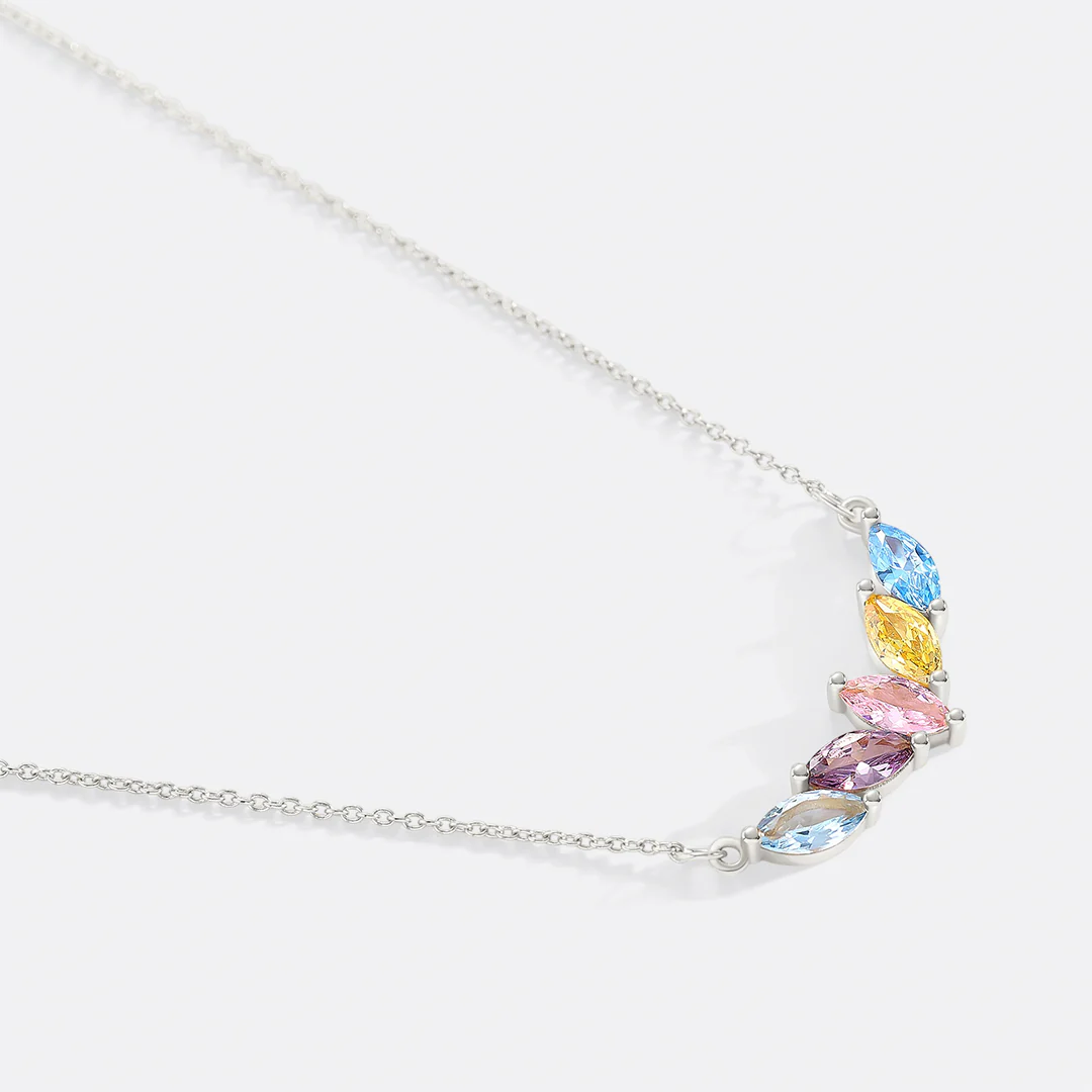 Elegant Family Birthstone Necklace - Image 22