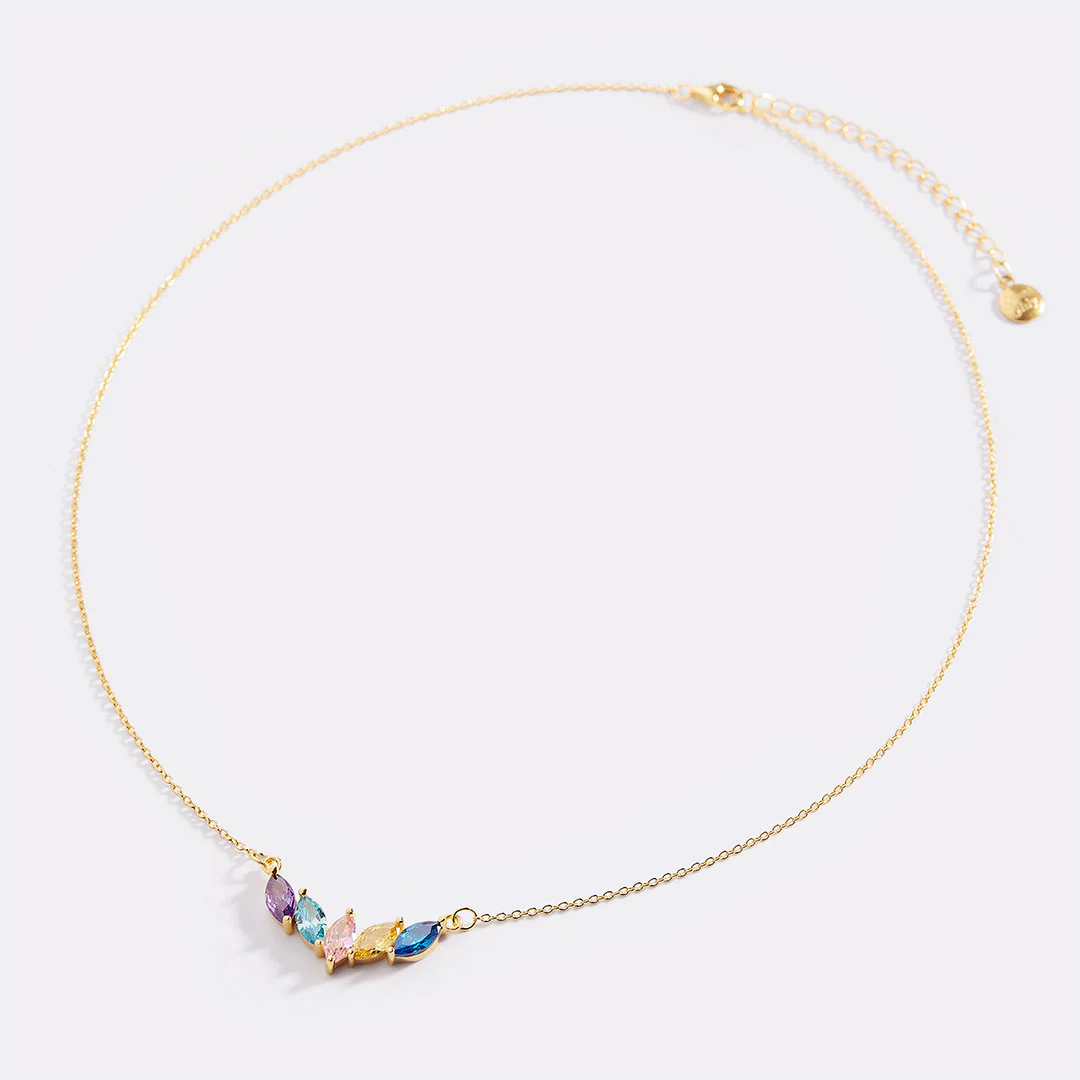 Elegant Family Birthstone Necklace - Image 25