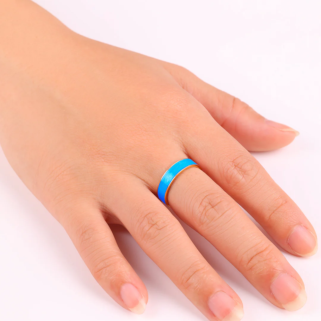 Enamel Band Ring - Image 8