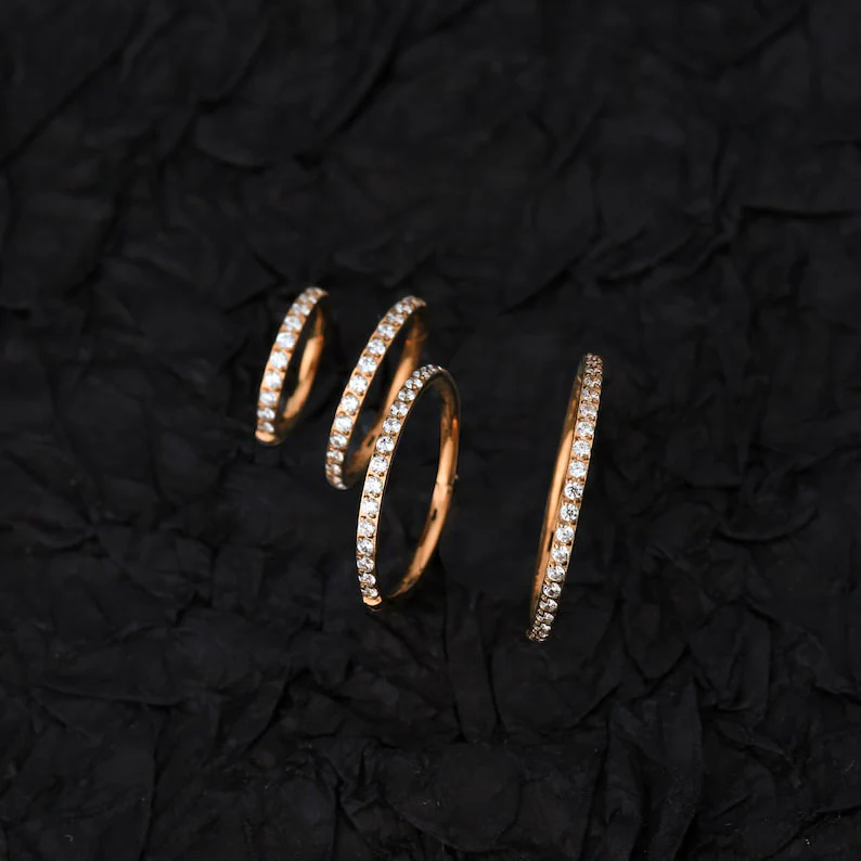Eternity Crystal Cartilage Hoop Earrings | 16g - Image 12