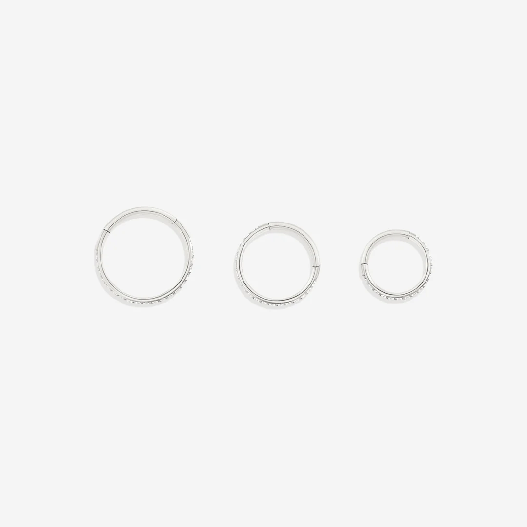 Eternity Crystal Cartilage Hoop Earrings | 16g - Image 30