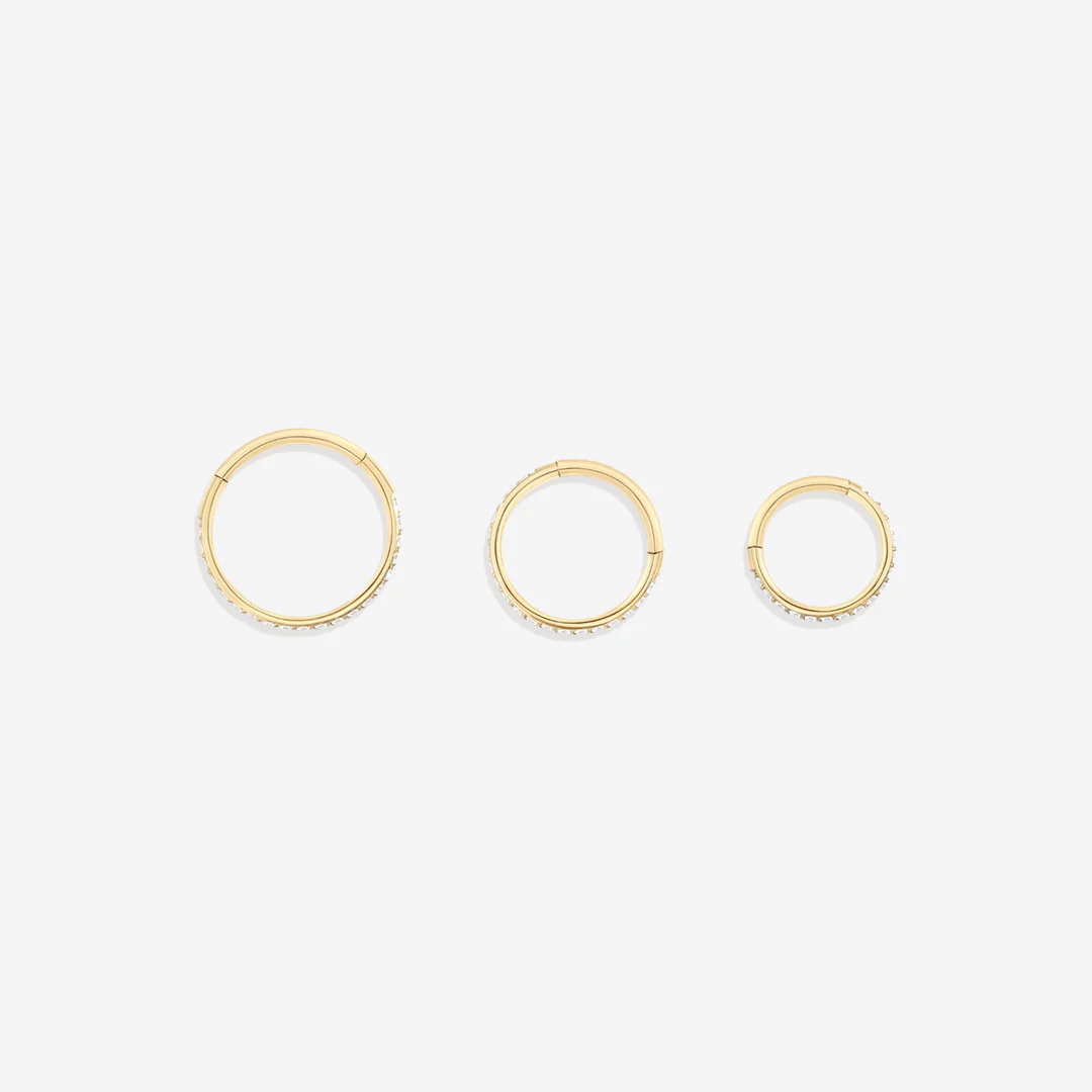 Eternity Crystal Cartilage Hoop Earrings | 16g - Image 34