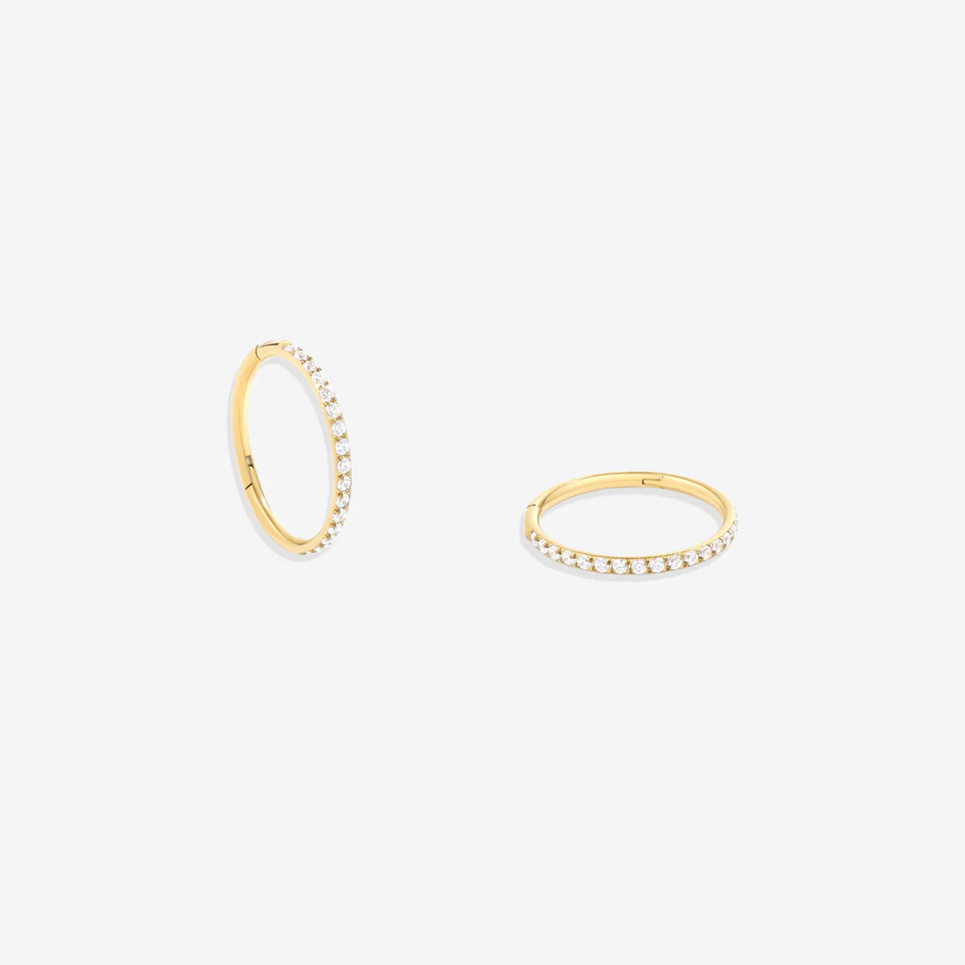 Eternity Crystal Cartilage Hoop Earrings | 16g - Image 36