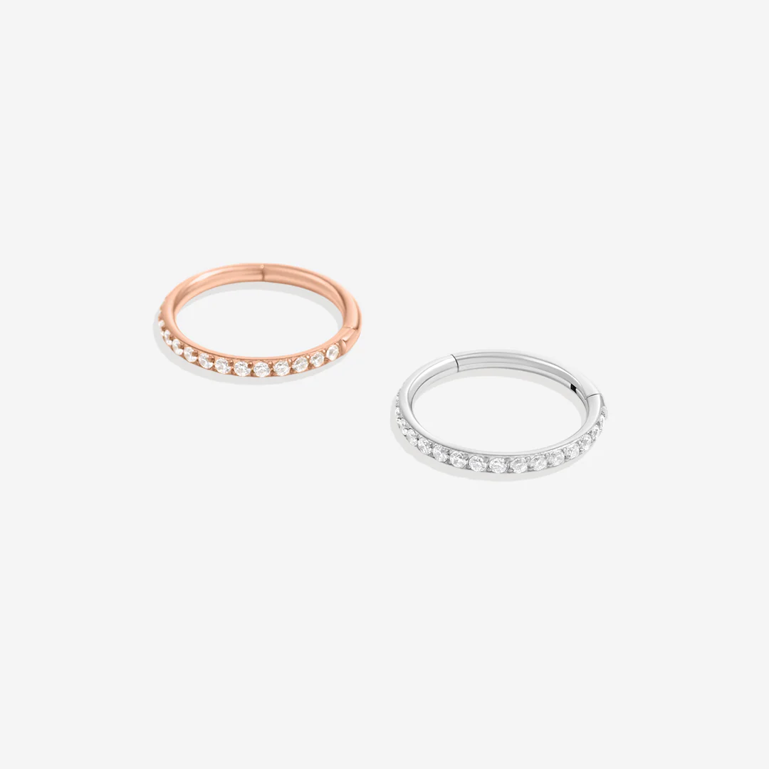 Eternity Crystal Cartilage Hoop Earrings | 16g - Image 39