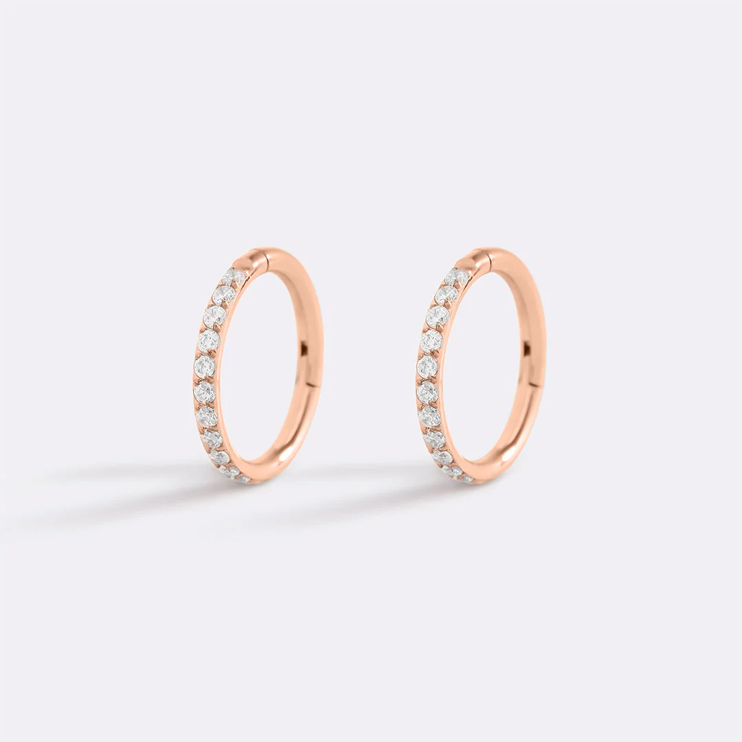 Eternity Crystal Cartilage Hoop Earrings | 16g - Image 4