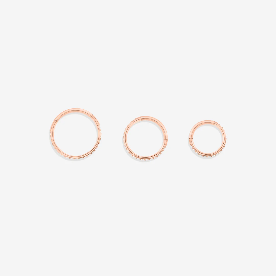 Eternity Crystal Cartilage Hoop Earrings | 16g - Image 40