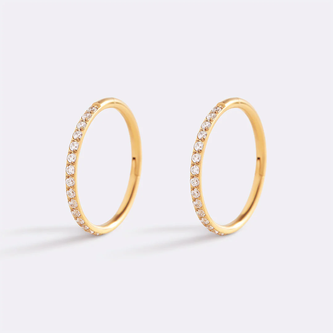 Eternity Crystal Cartilage Hoop Earrings | 16g - Image 50