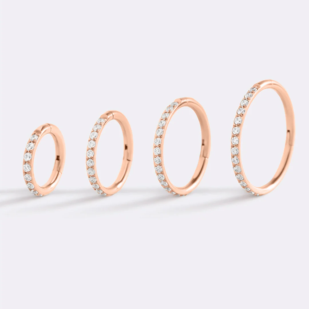 Eternity Crystal Cartilage Hoop Earrings | 16g - Image 51