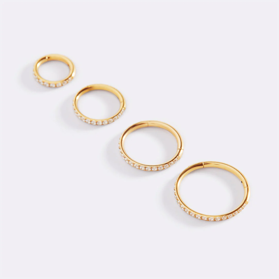 Eternity Crystal Cartilage Hoop Earrings | 16g - Image 56