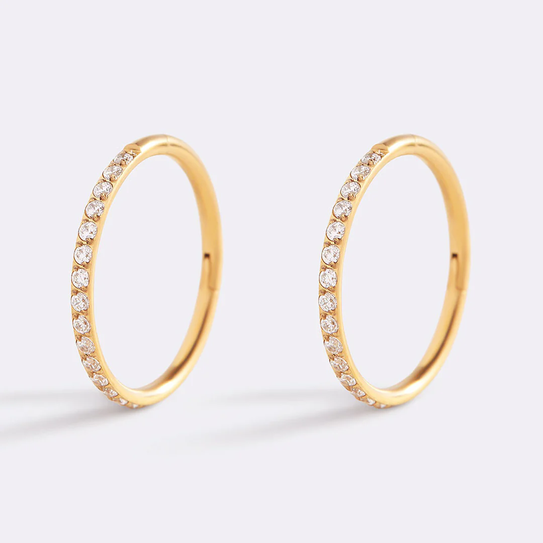 Eternity Crystal Cartilage Hoop Earrings | 16g - Image 57