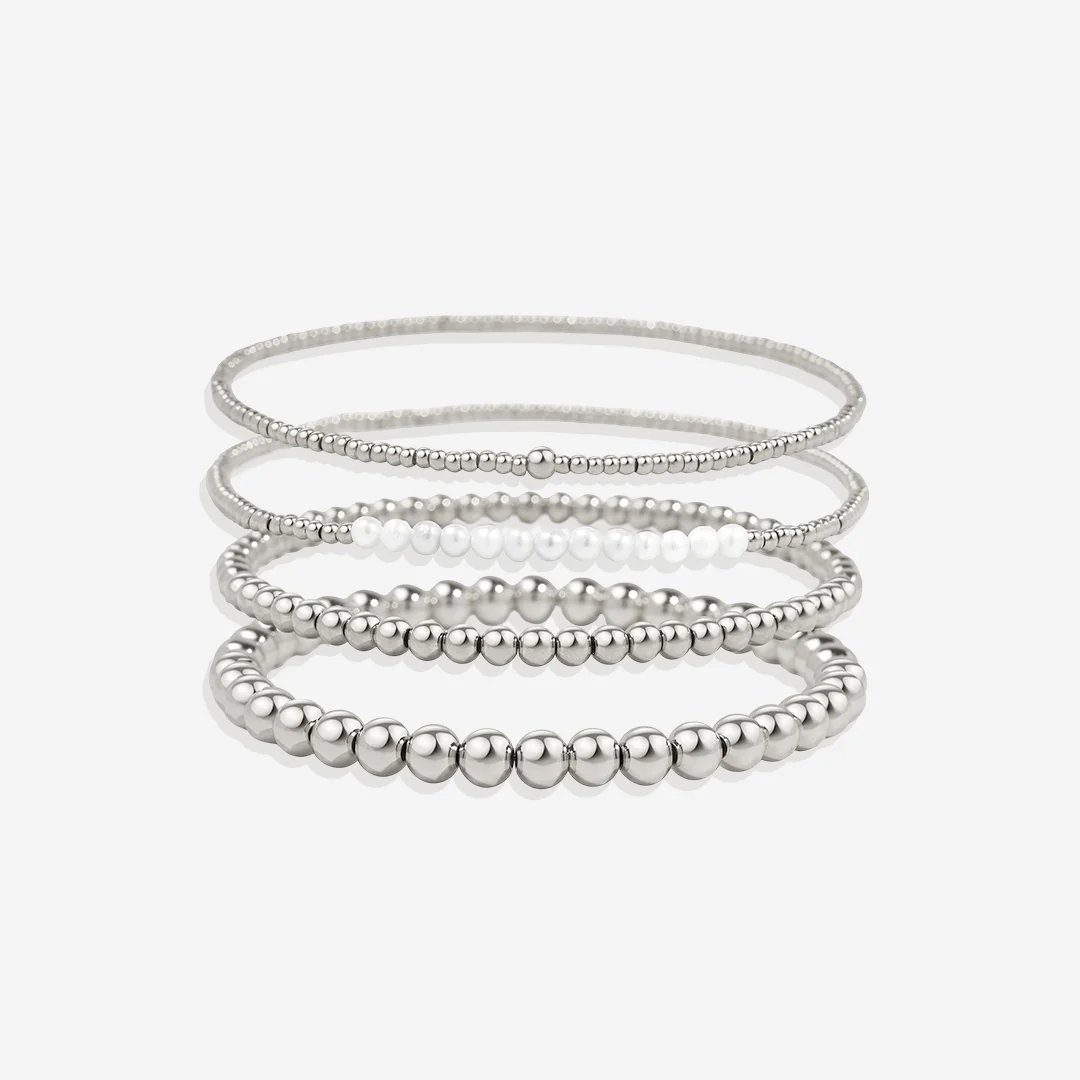 Everyday Pearl Bracelet Stacking Set - Image 16