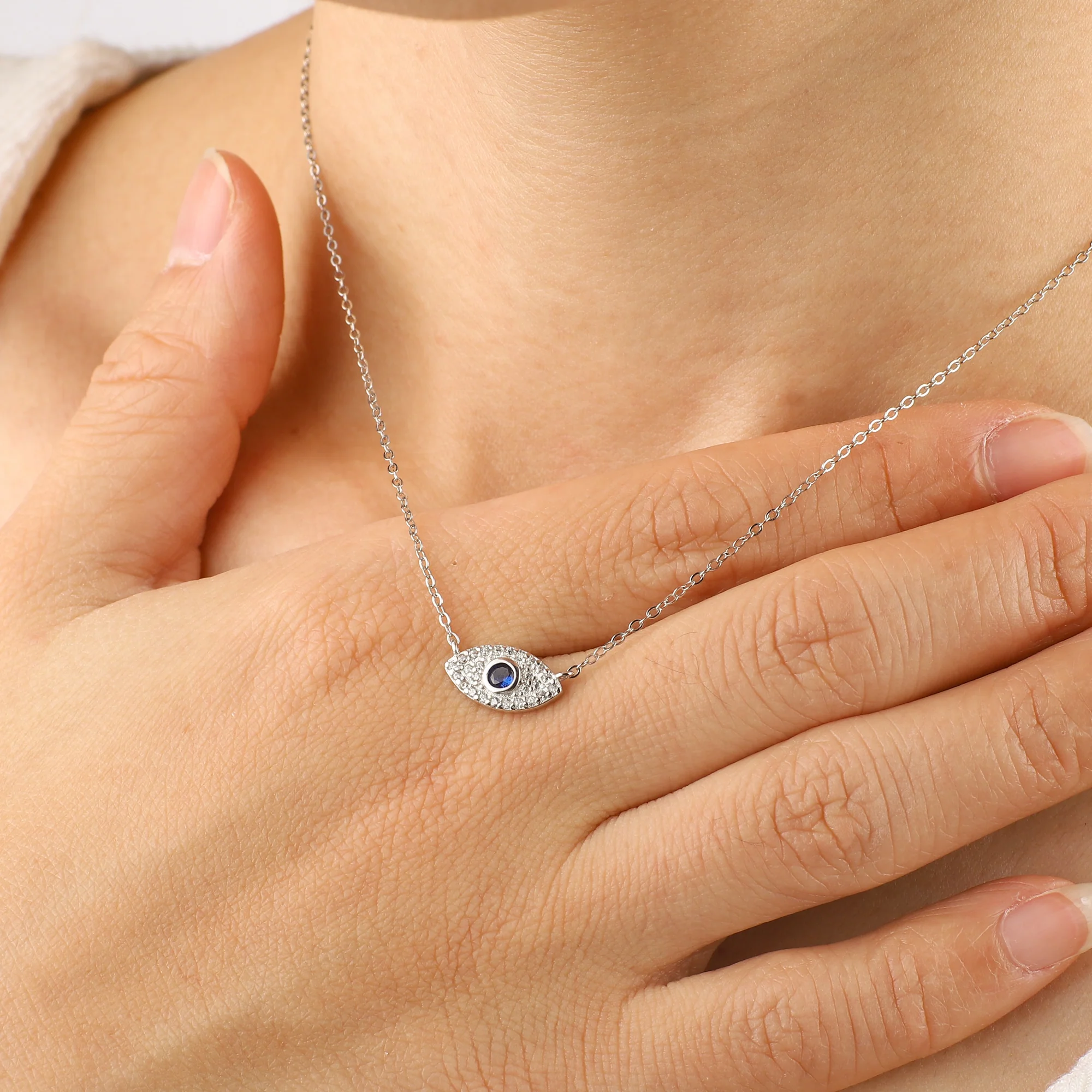 Evil Eye Charm Necklace - Image 7