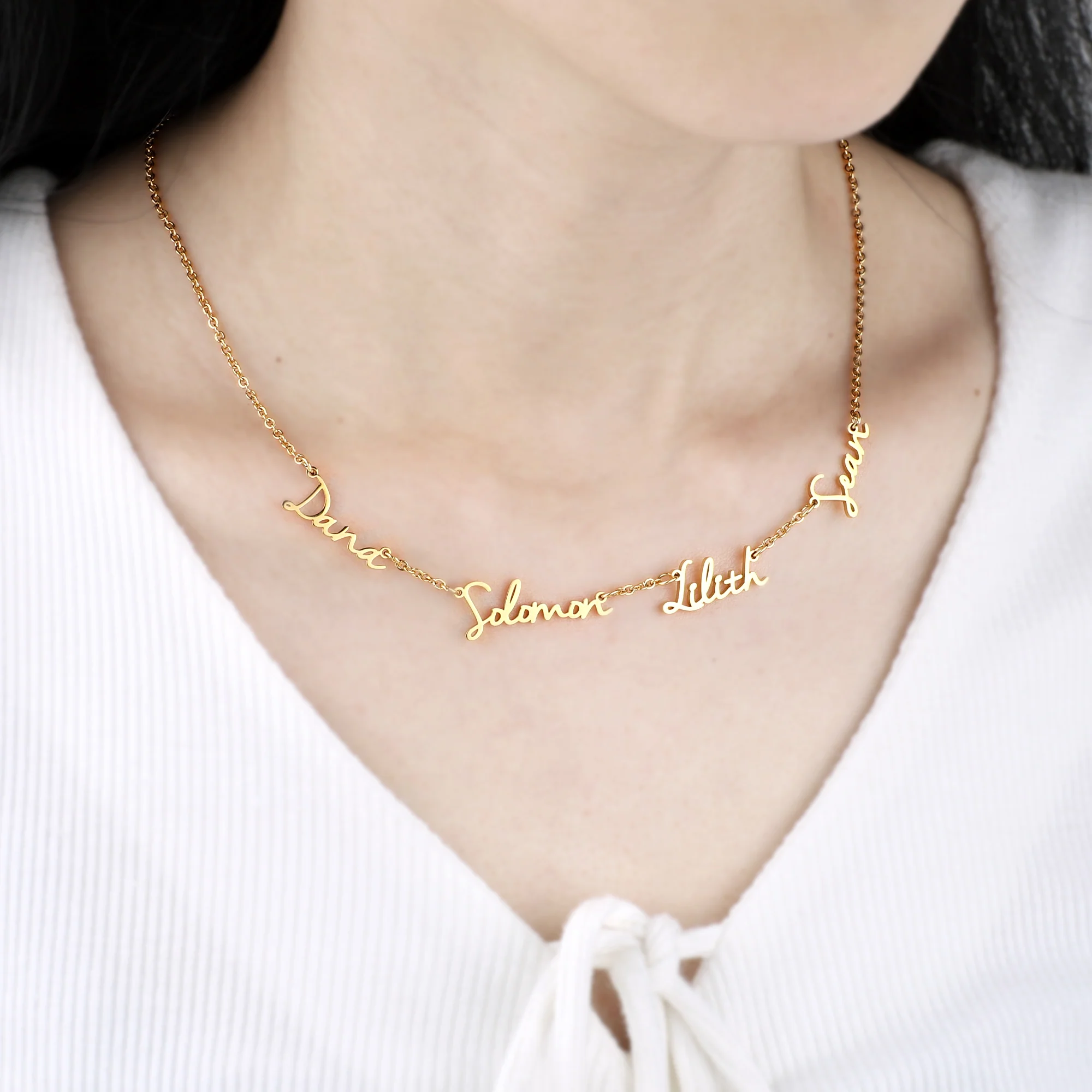 Fairy Multiple Name Necklace | Add Up to 4 Names - Image 81