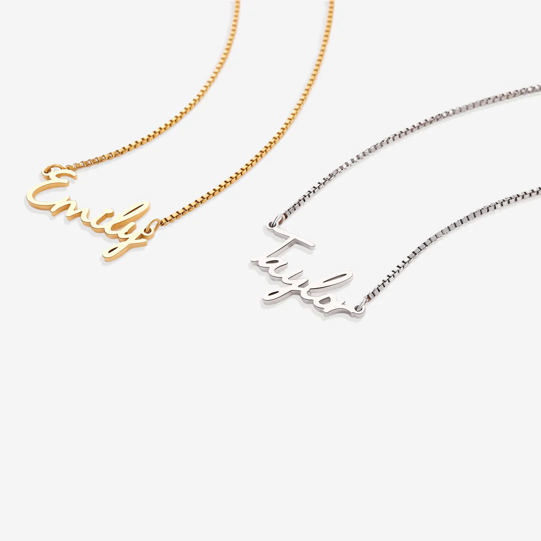 Fairy Name Necklace with Box Chain - Image 7