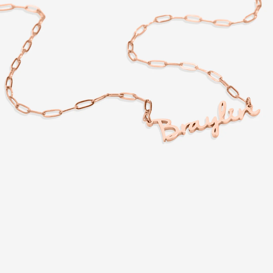 Fairy Name Necklace with Box Chain - Image 56