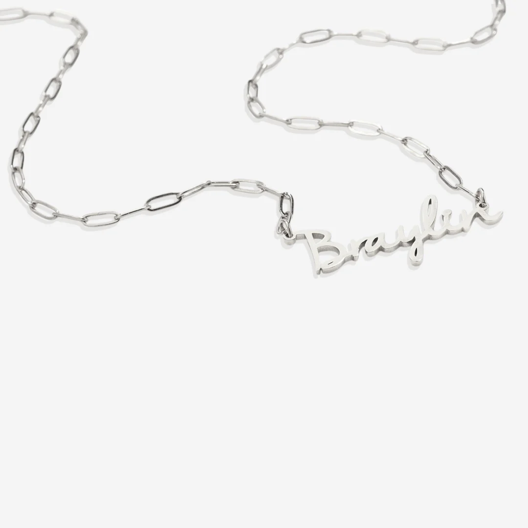 Fairy Name Necklace with Box Chain - Image 57