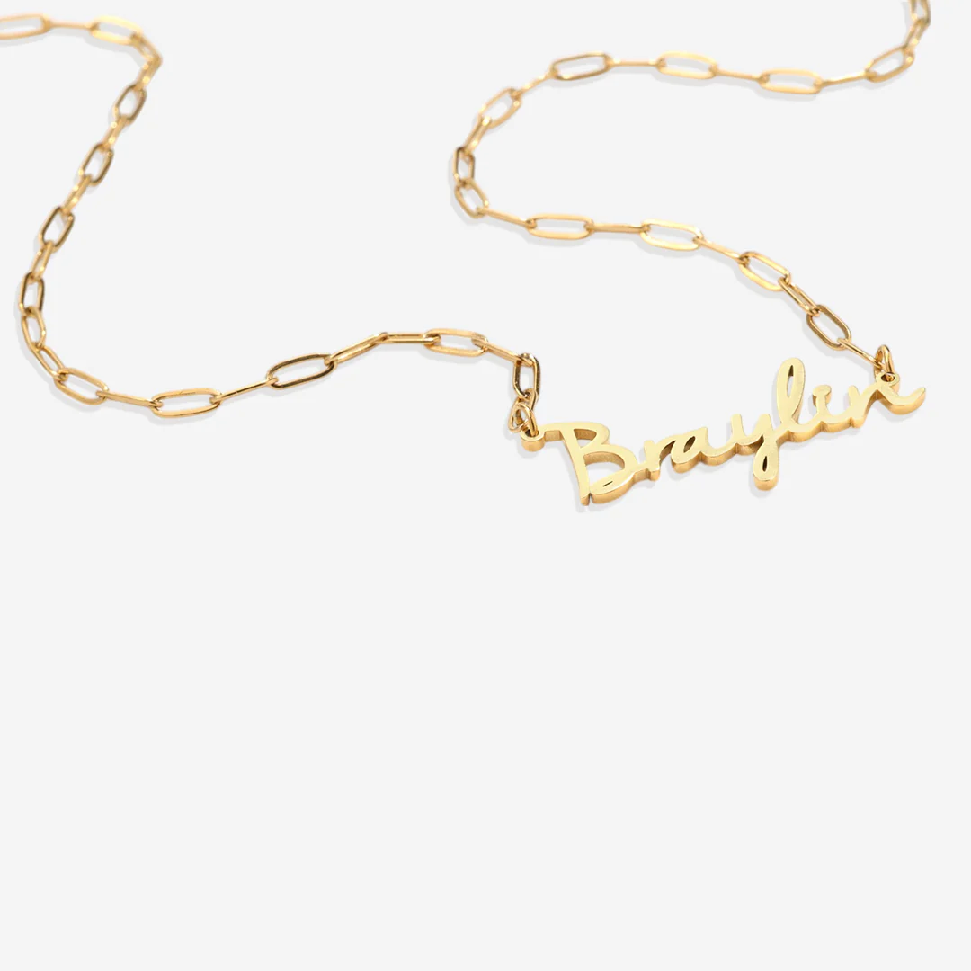 Fairy Name Necklace with Box Chain - Image 58