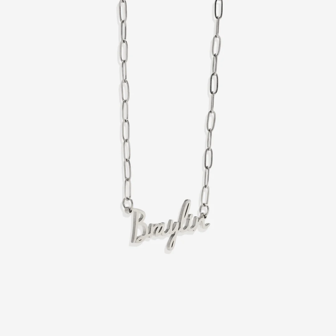 Fairy Name Necklace with Box Chain - Image 63