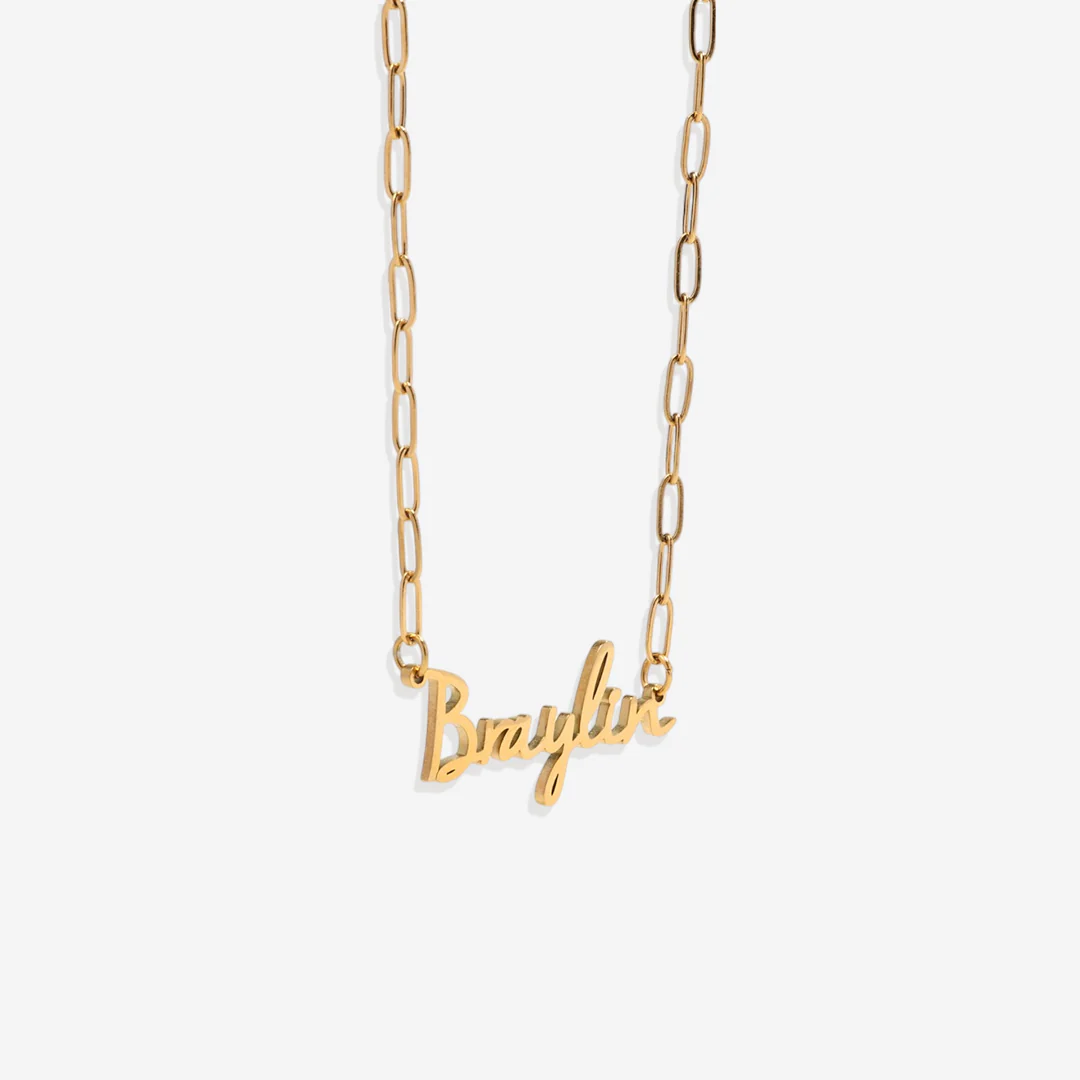 Fairy Name Necklace with Box Chain - Image 64