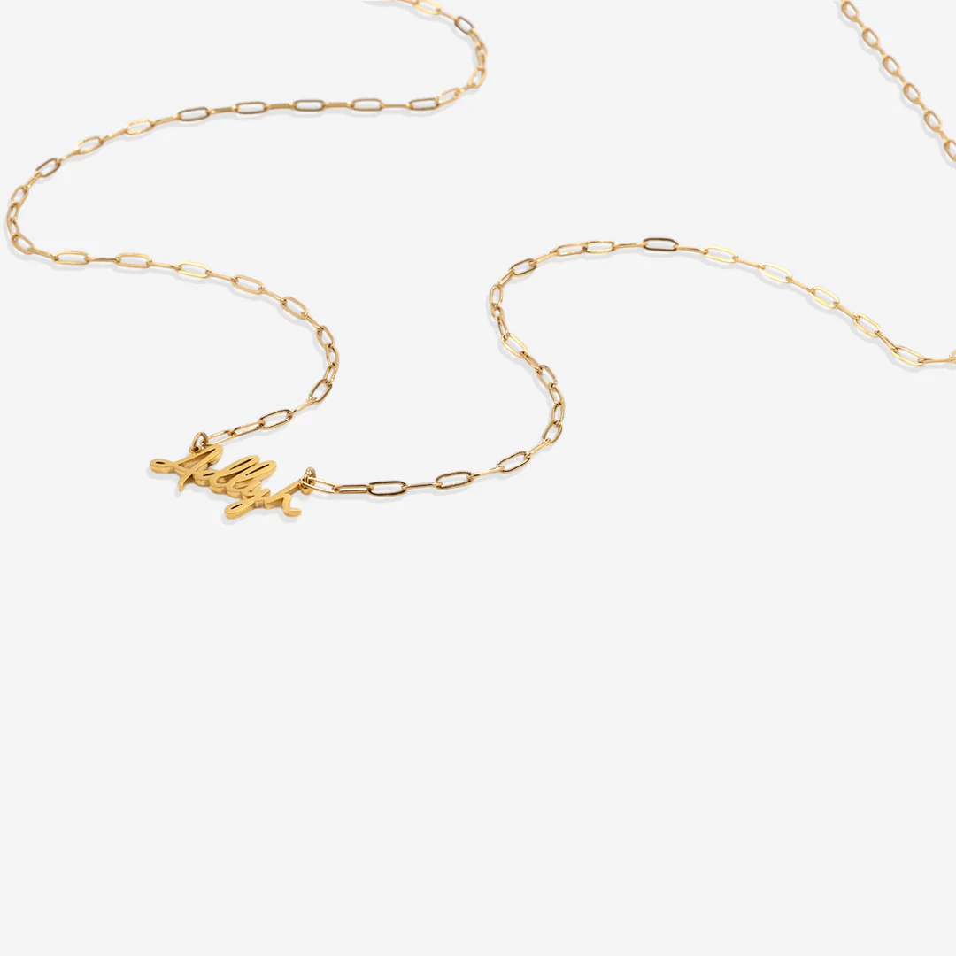 Fairy Name Necklace with Box Chain - Image 67
