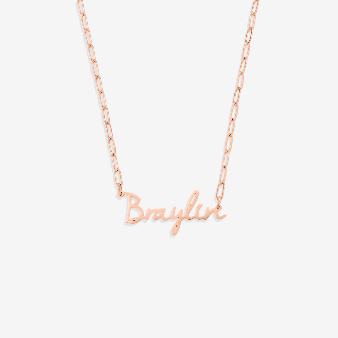 Fairy Name Necklace with Box Chain - Image 50