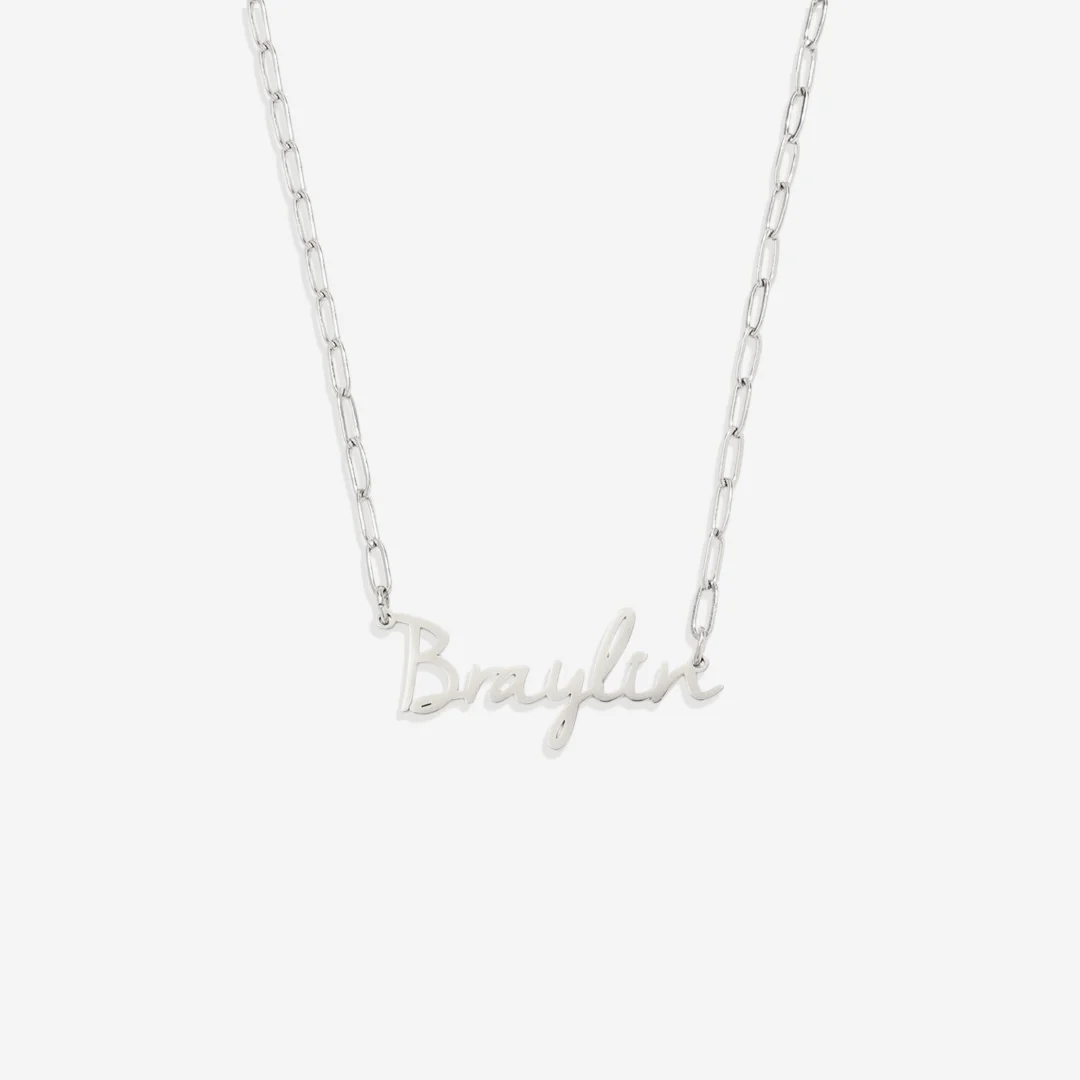 Fairy Name Necklace with Box Chain - Image 51