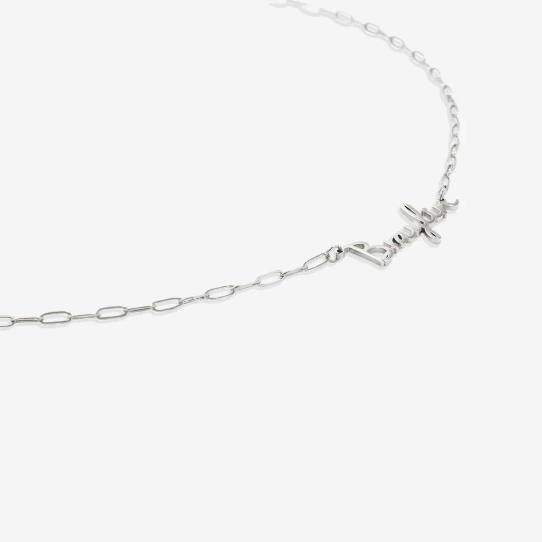 Fairy Name Necklace with Box Chain - Image 54