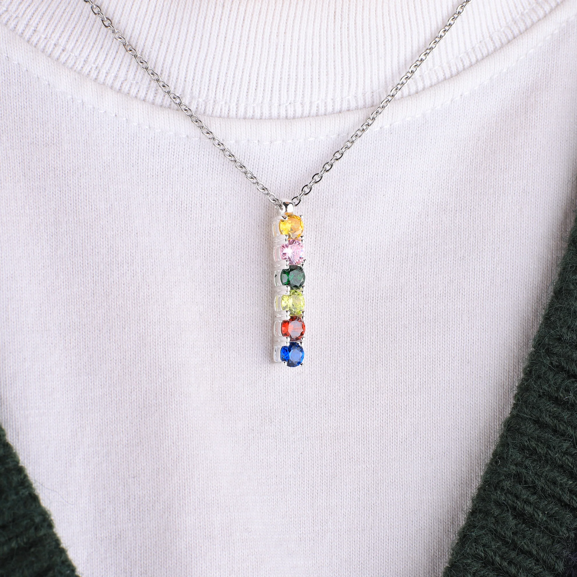 Family Birthstone Necklace - Image 5