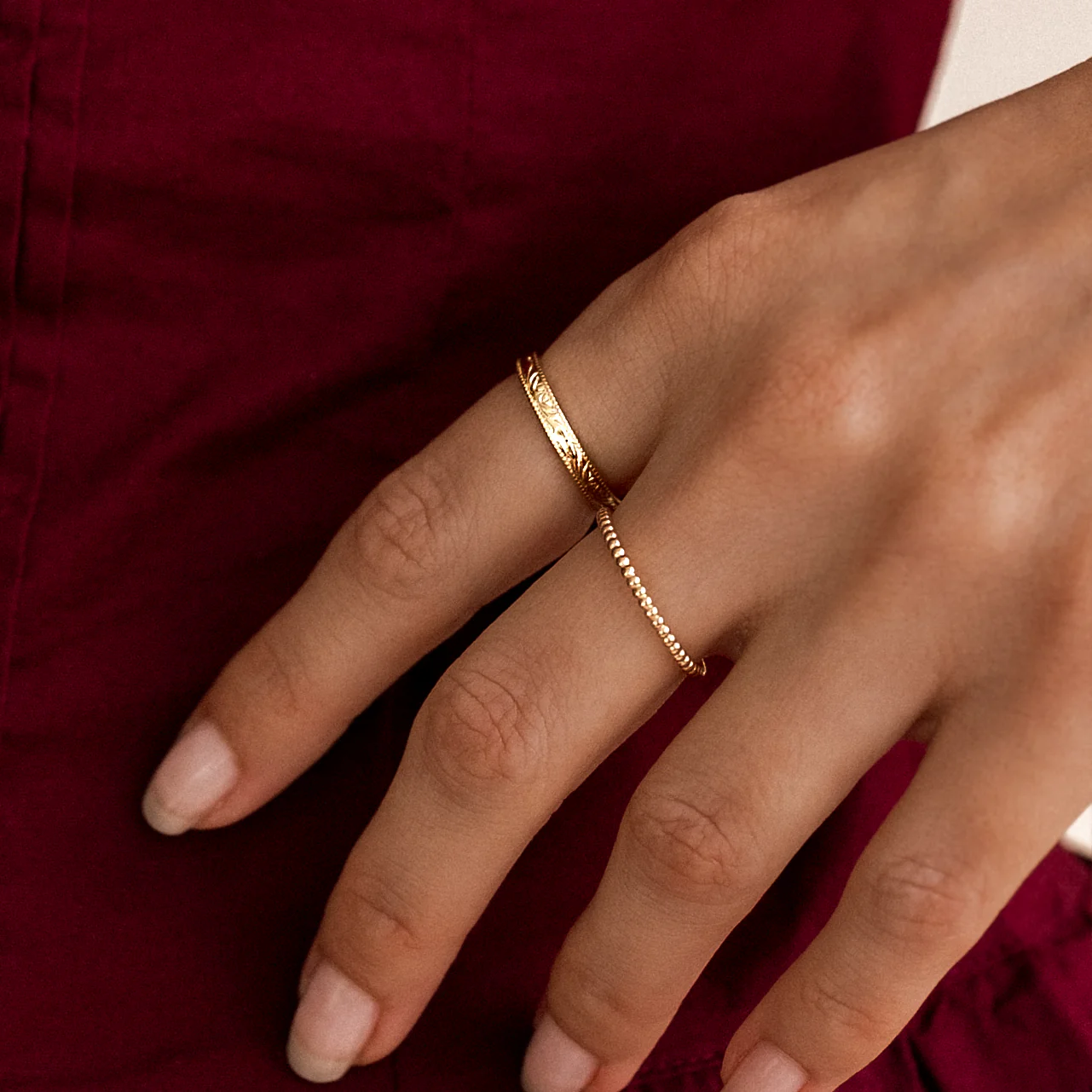 Filigree Stacking Ring - Image 8