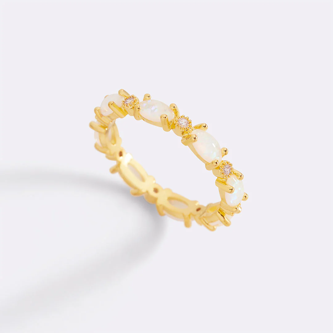 Eternity Fire Opal Ring - Image 2