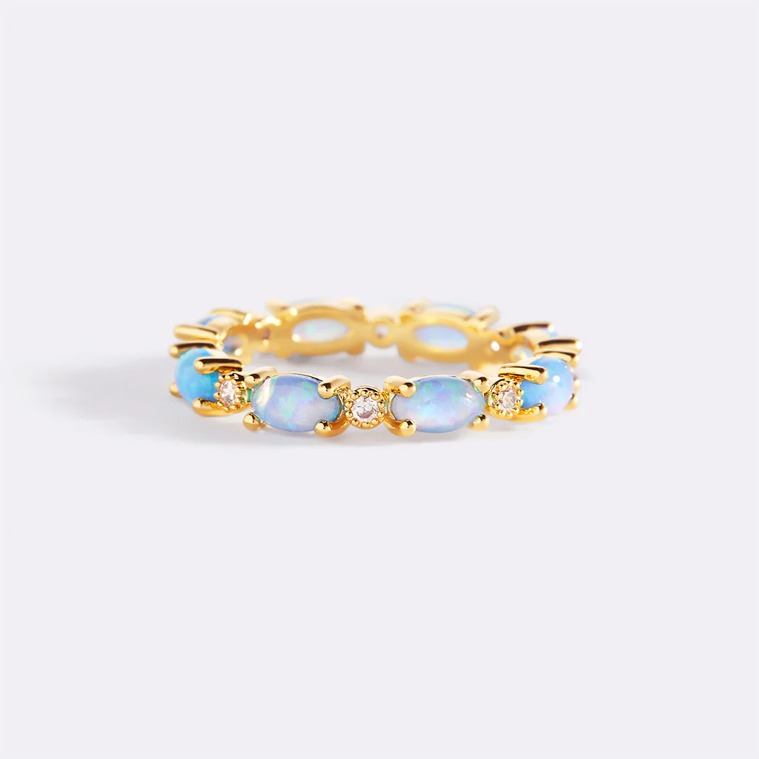 Eternity Fire Opal Ring - Image 4