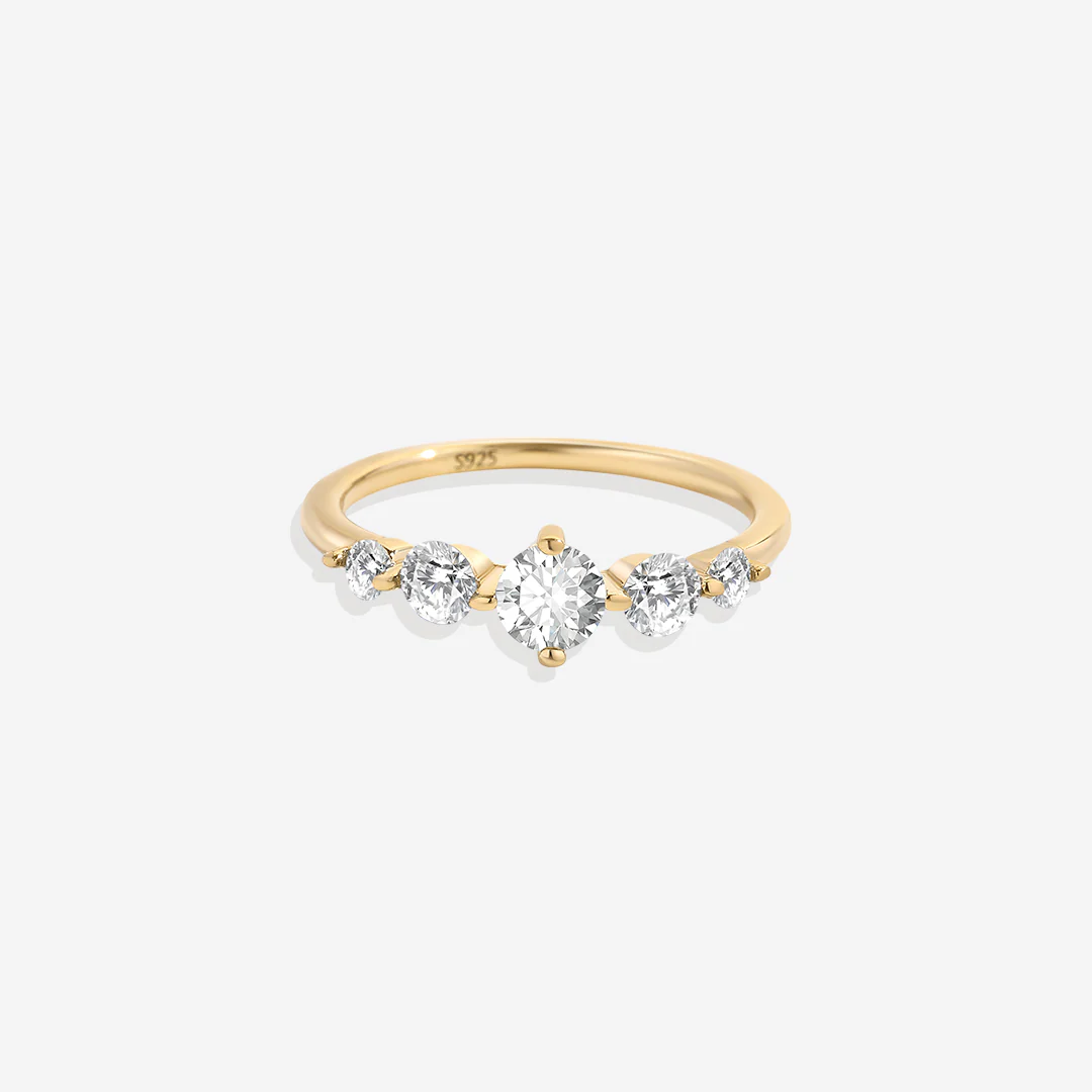 Five Stone Statement Birthstone Ring - Image 24