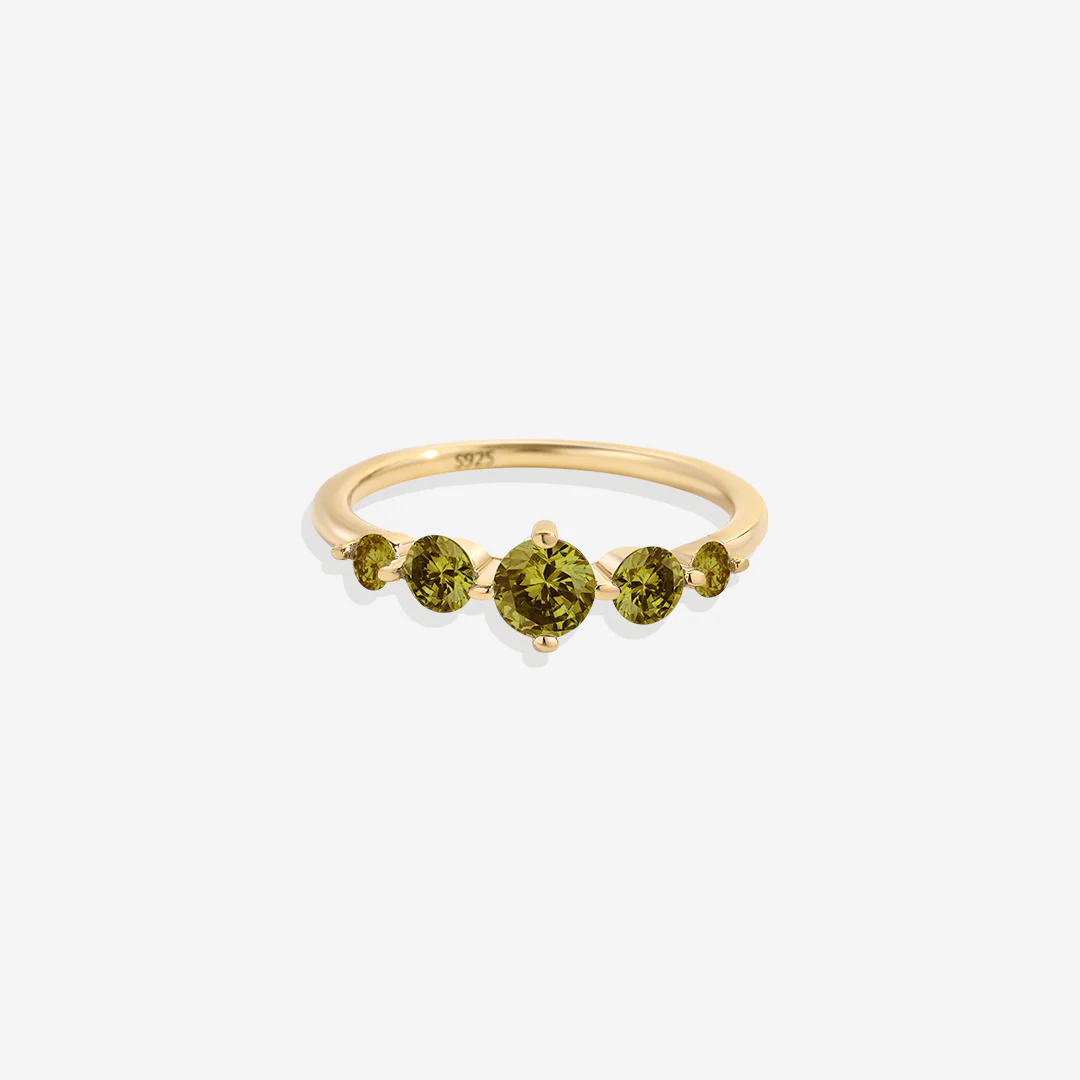 Five Stone Statement Birthstone Ring - Image 28