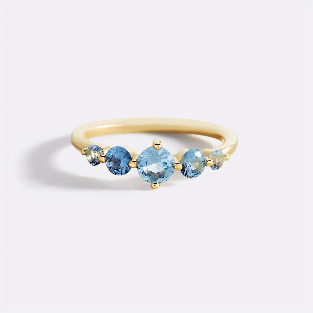 Five Stone Statement Birthstone Ring - Image 71
