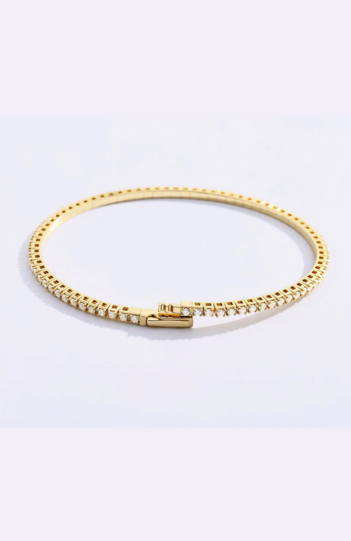 Flexible Diamond Tennis Bracelet - Image 16