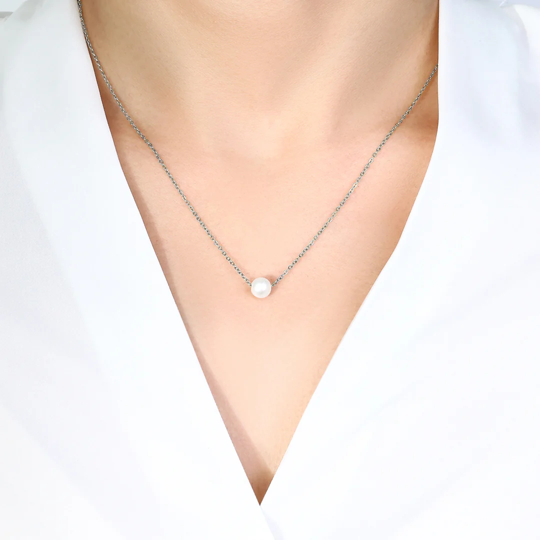 Floating Pearl Necklace - Image 14