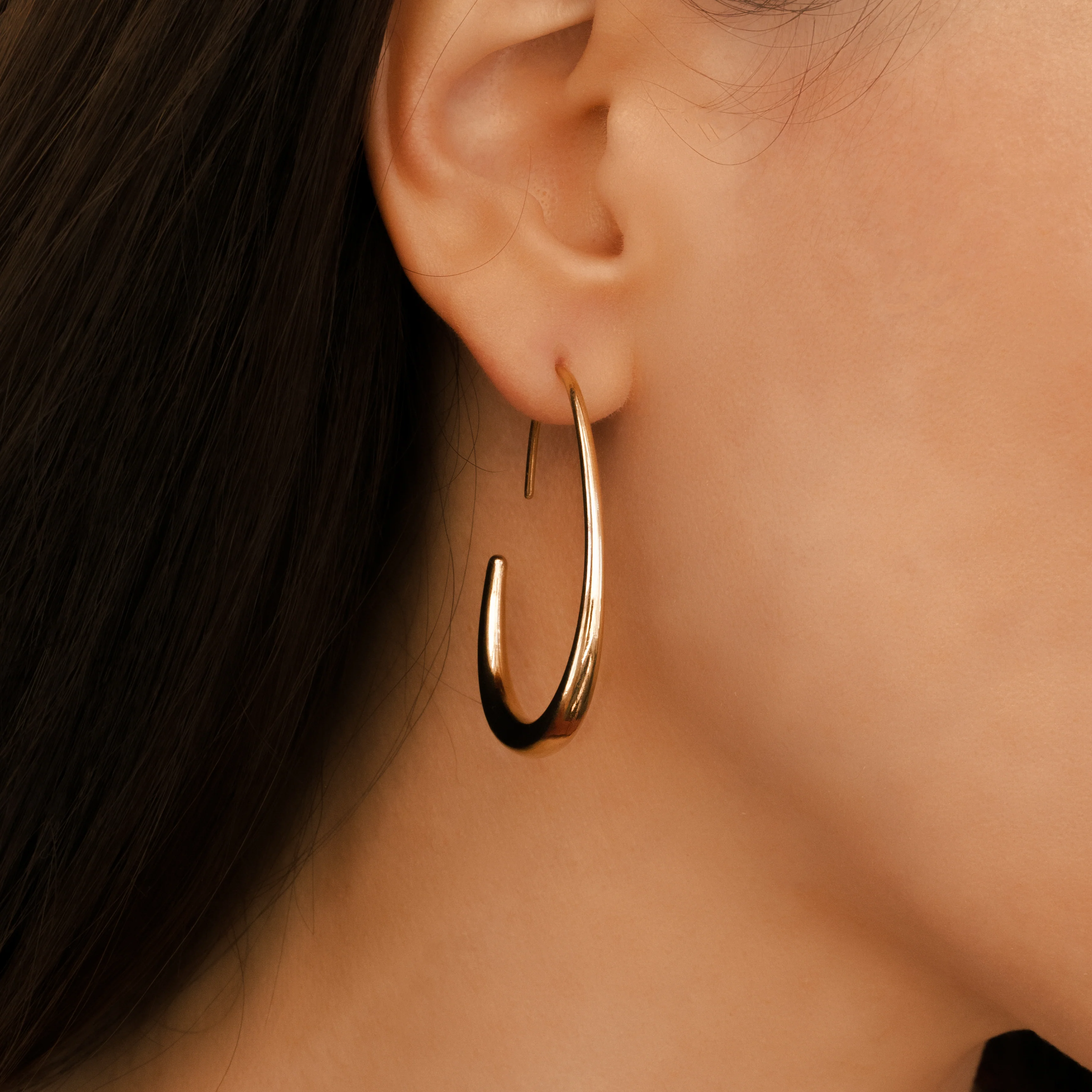 Fluid Hoop Earrings - Image 10