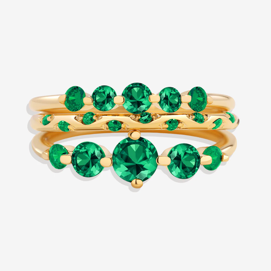 Birthstone Stacking Ring Set - Image 13