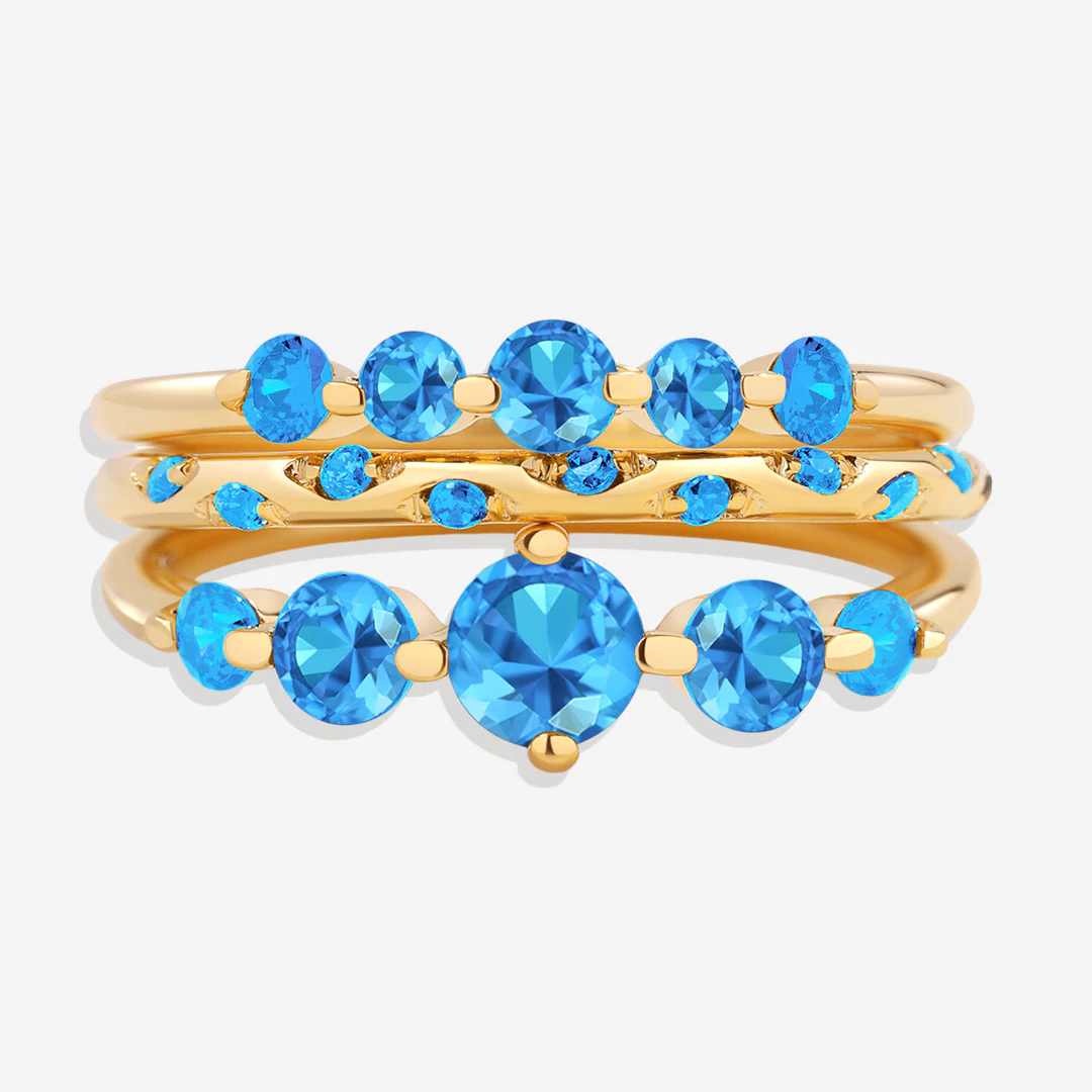 Birthstone Stacking Ring Set - Image 20
