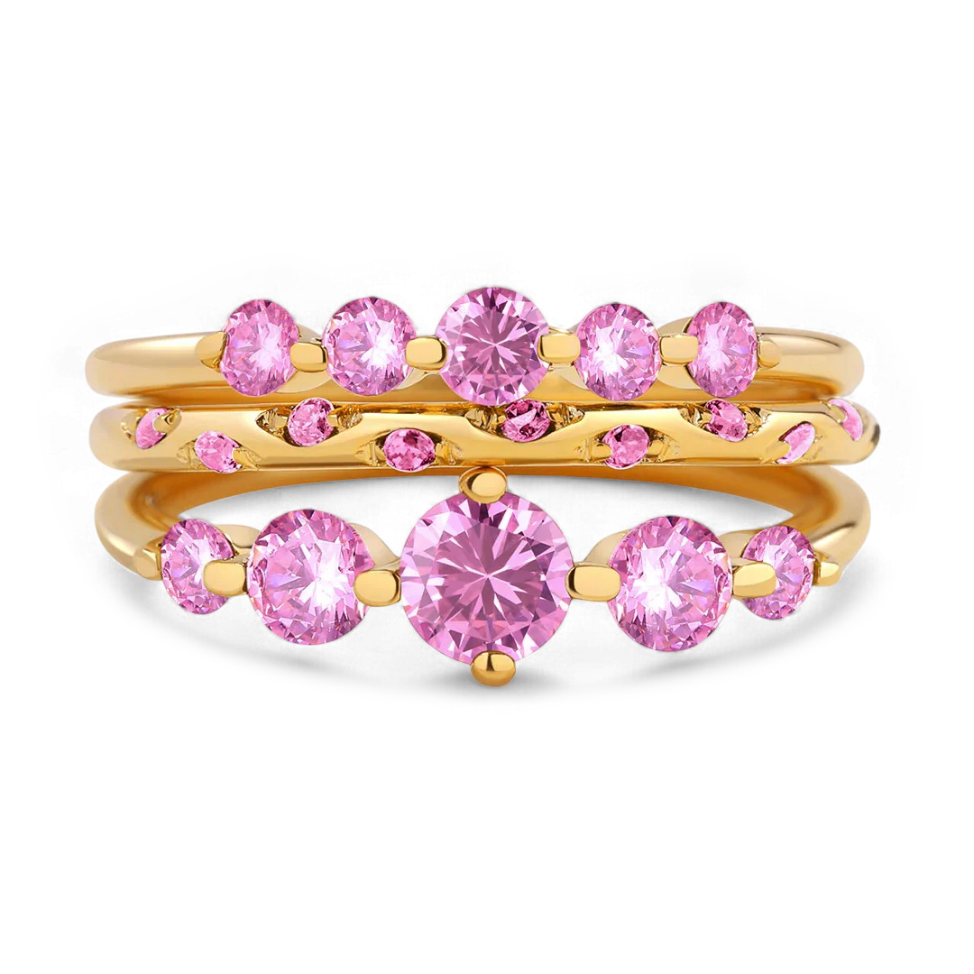 Birthstone Stacking Ring Set - Image 30