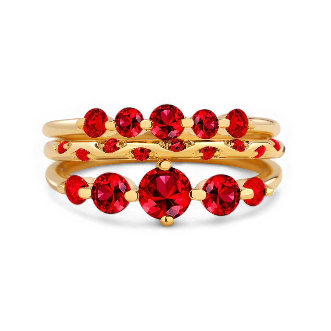 Birthstone Stacking Ring Set - Image 39