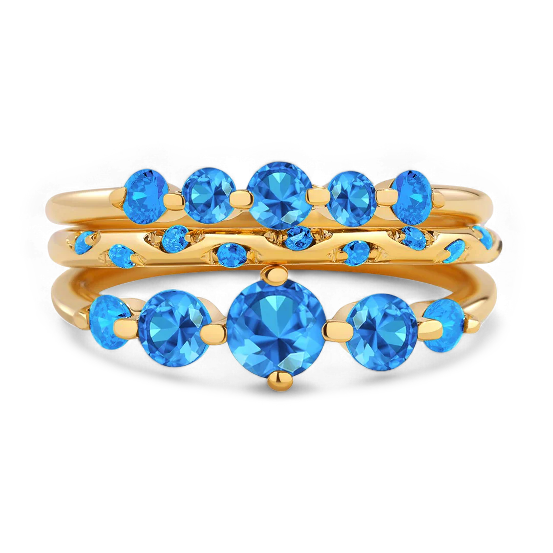Birthstone Stacking Ring Set - Image 40