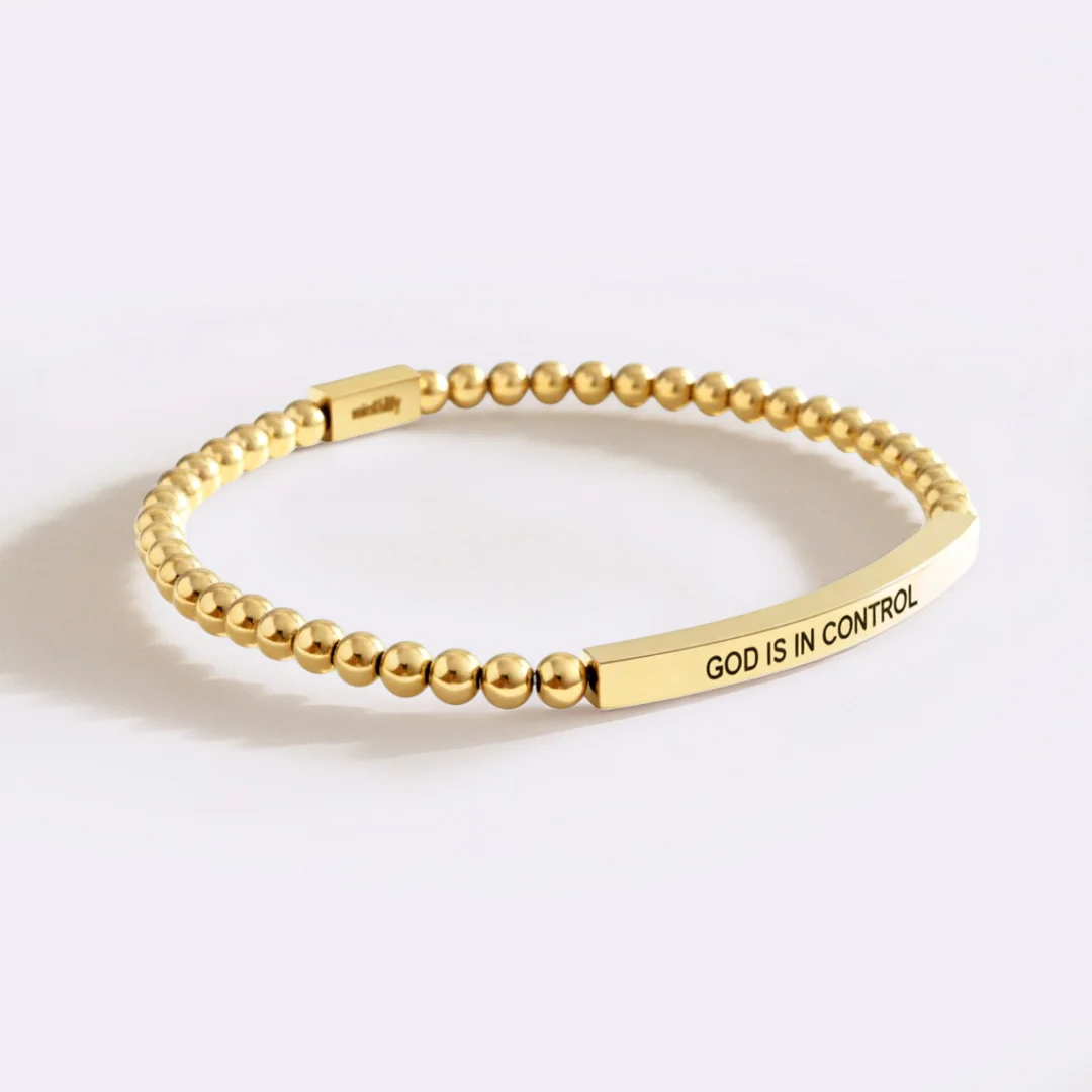 God Is In Control Beaded Inspire Bracelet - Image 13