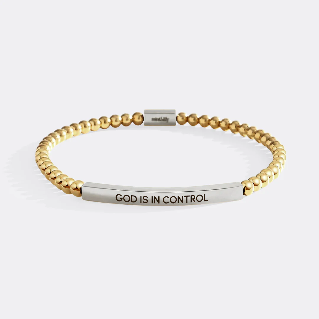 God Is In Control Beaded Inspire Bracelet - Image 6