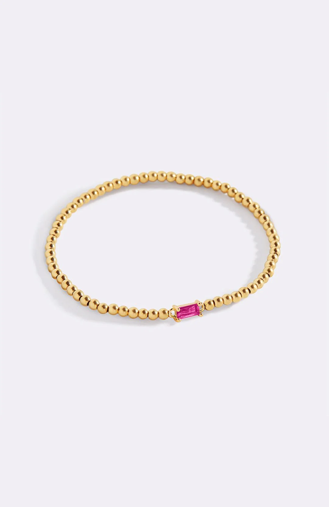 Gold Beaded Birthstone Bracelet - Image 113